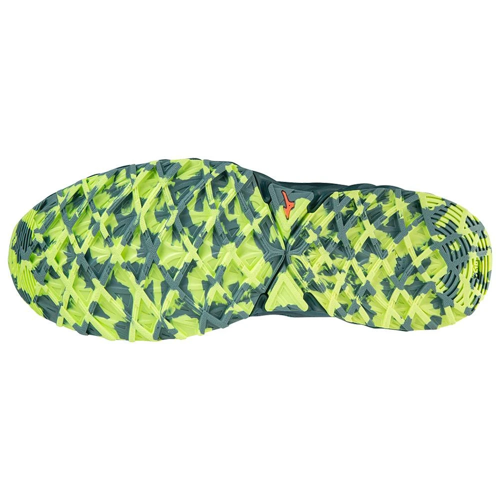 Chaussures De Trail Mizuno Wave Ibuki 3 Orion Blue Misty Blue Neo Lime – Image 5