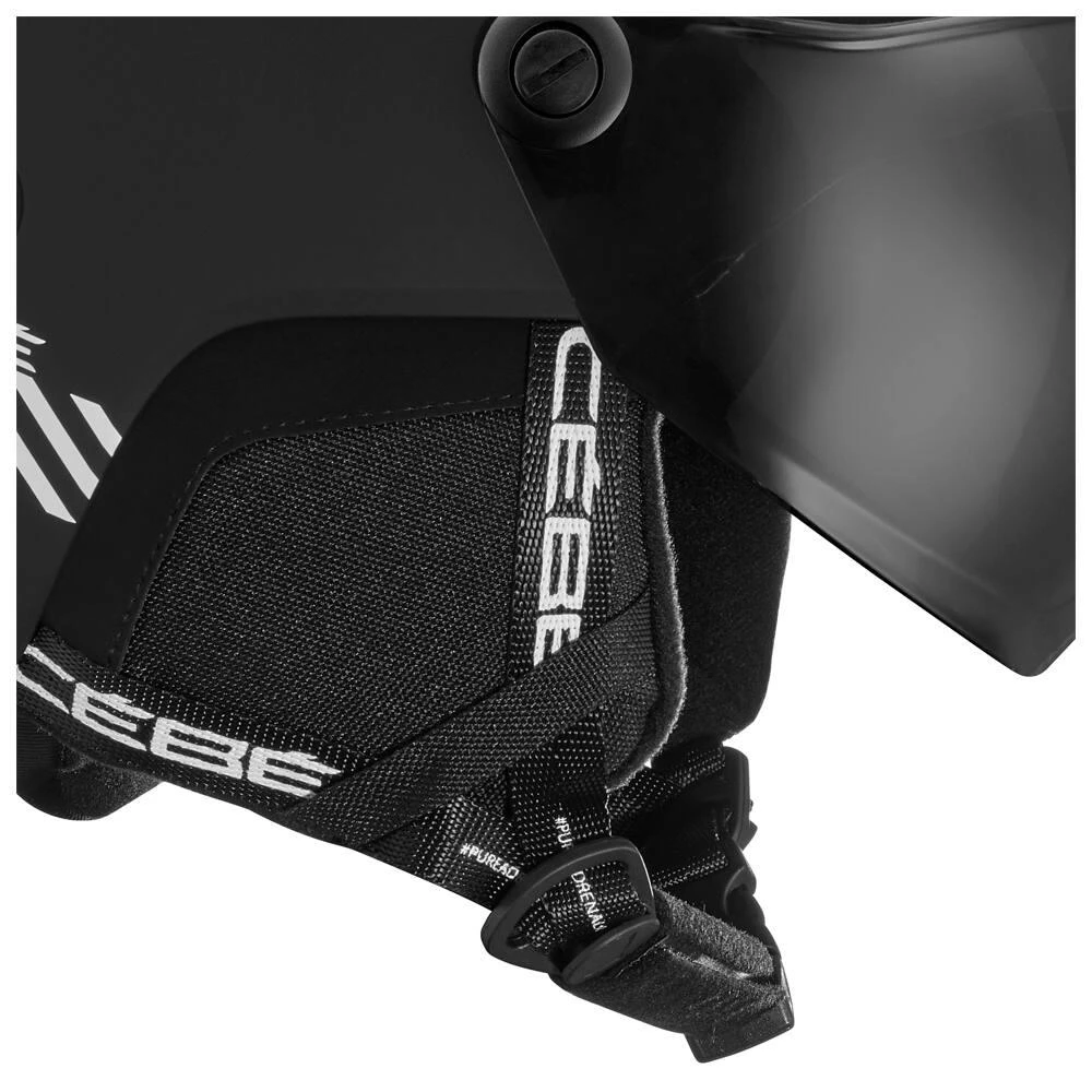 Cébé Casque Visière Cebe Pow Vision Black White Matte Grey Ultra Black – Image 2