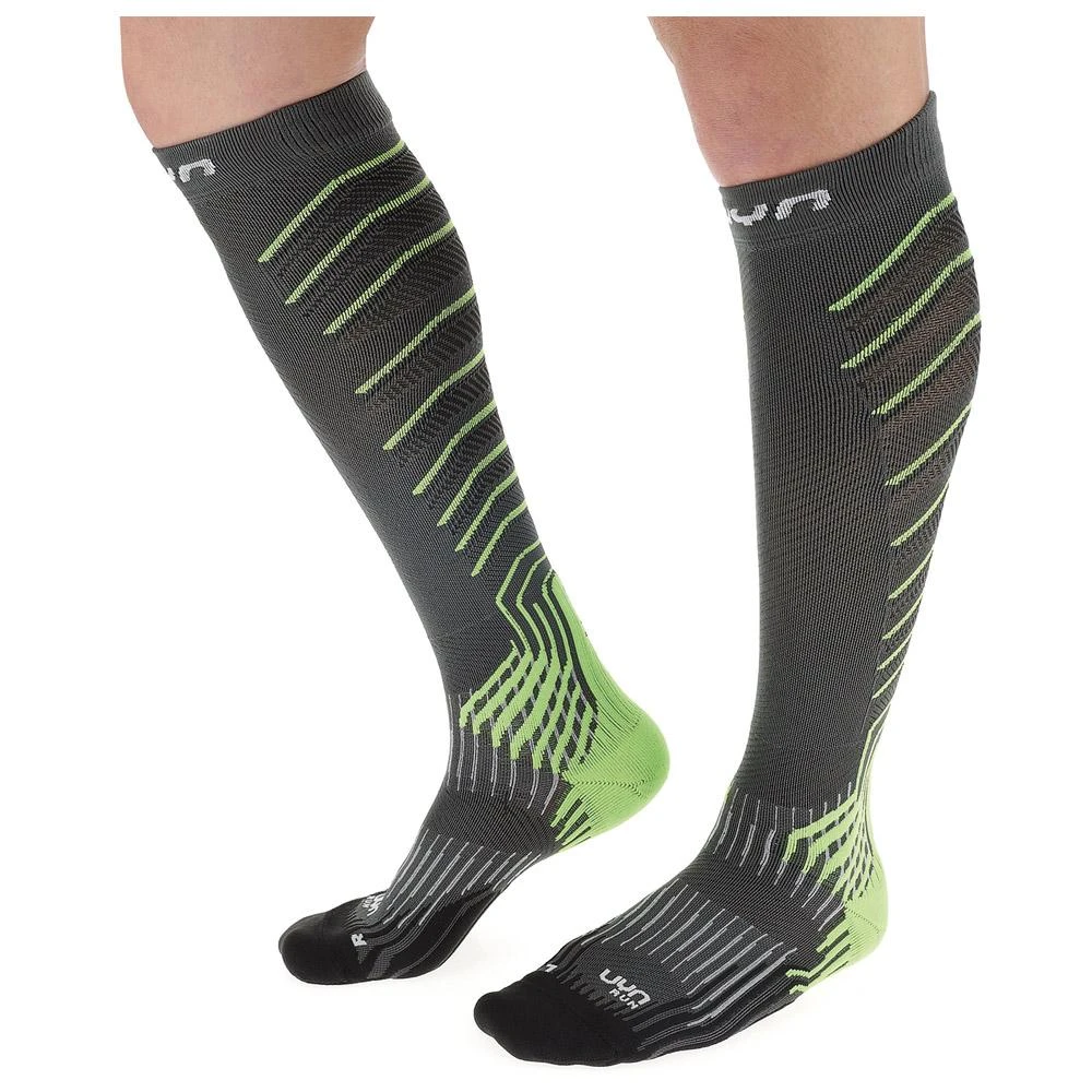 Chaussettes De Compression Uyn Run Compression Onepiece Man Grey Lime – Image 3