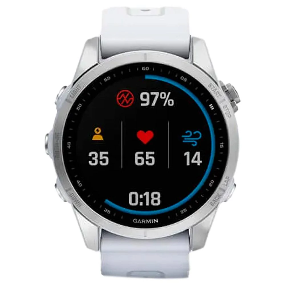 Montres GPS Garmin Fenix 7S White Testone Band – Image 7