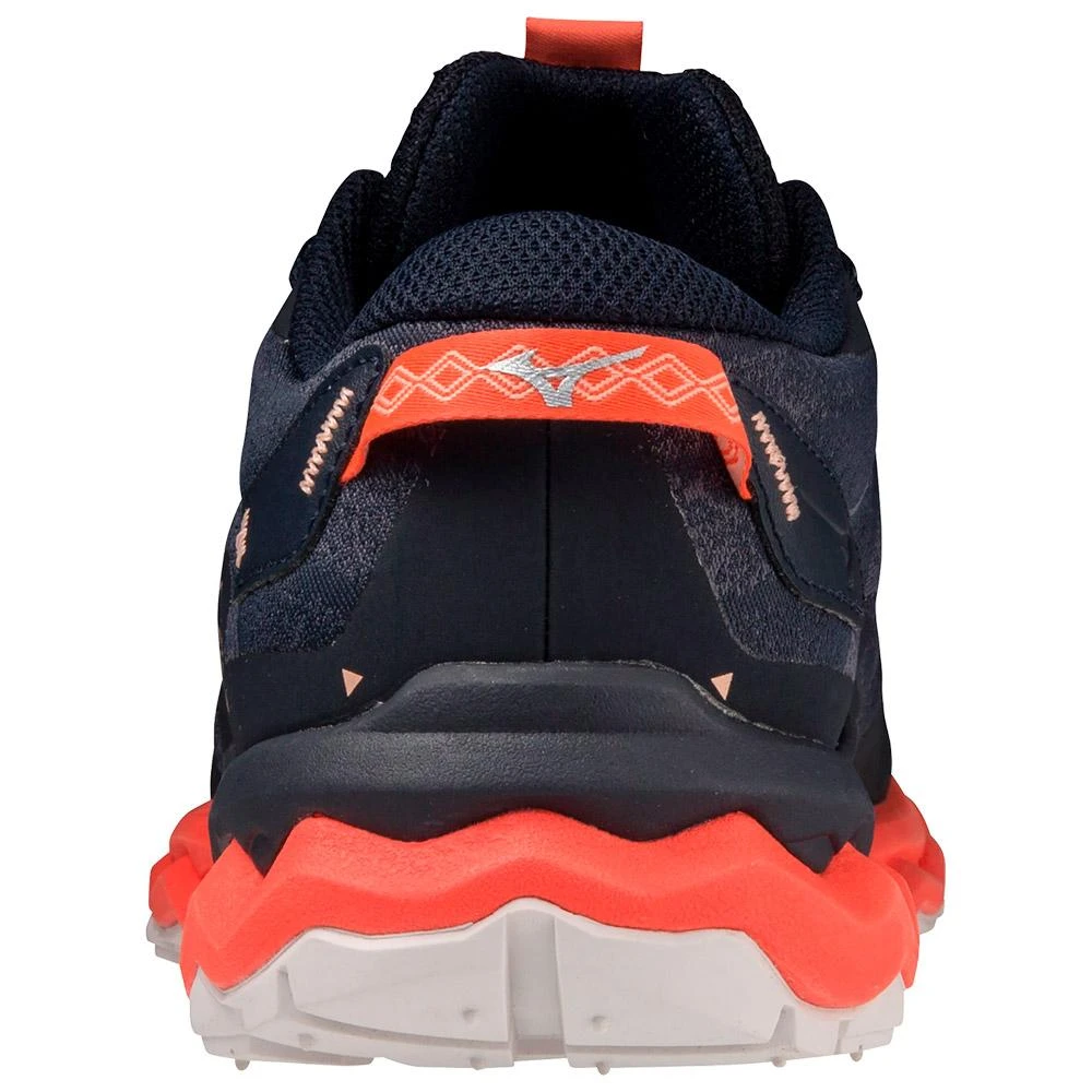 Chaussures De Trail Mizuno Wave Daichi 7 Women Night Sky Quicksilver Hot Coral – Image 3