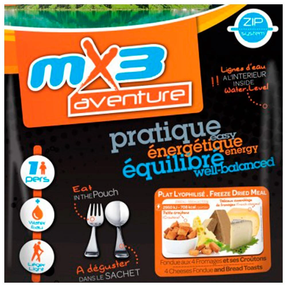 Repas Lyophilisé MX3 Fondue Aux 4 Fromages Et Ses Croutons – Image 2