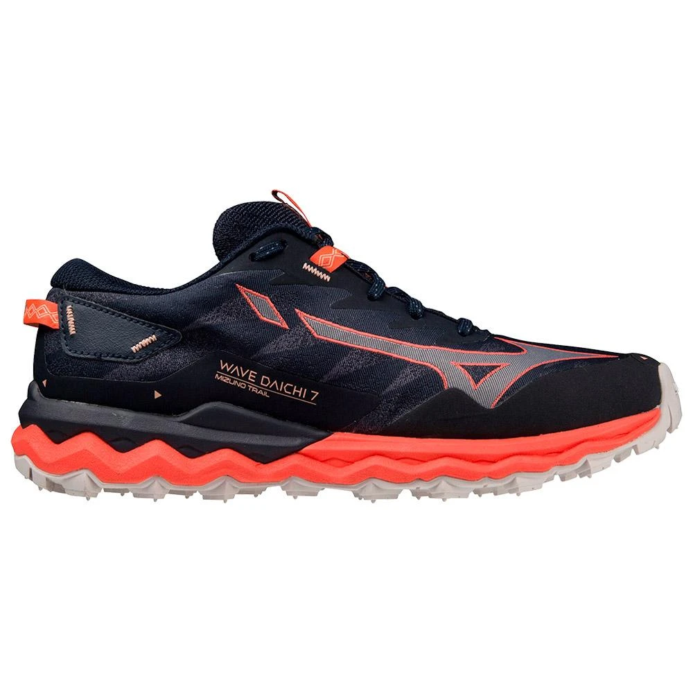 Chaussures De Trail Mizuno Wave Daichi 7 Women Night Sky Quicksilver Hot Coral