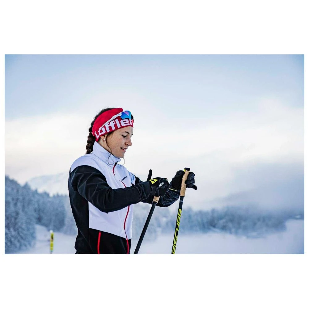 Bandeau Nordique Loffler Headband Wide Red – Image 3