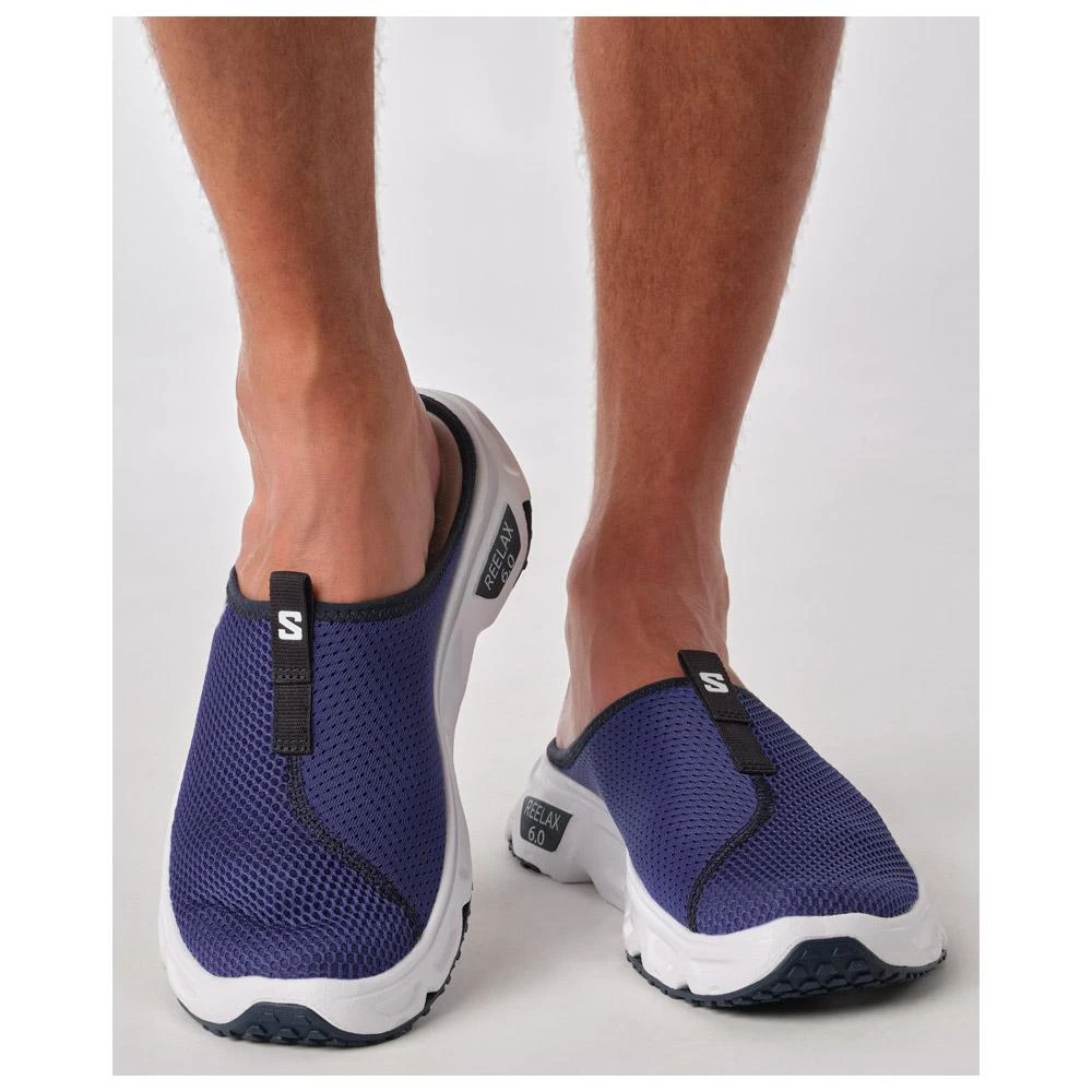 Sandales De Récupération Salomon Reelax Slide 6.0 Clematis Blue White Dark Sapphire – Image 7