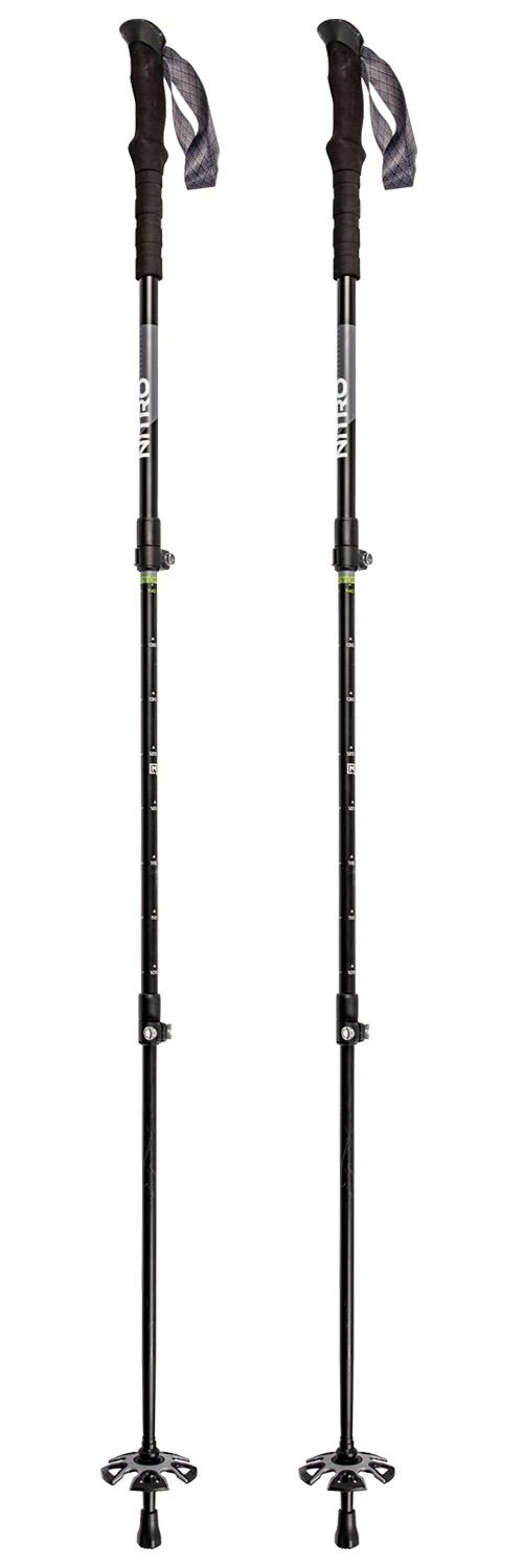 Bâton Nitro Telescoping Poles Black-Grey-Green