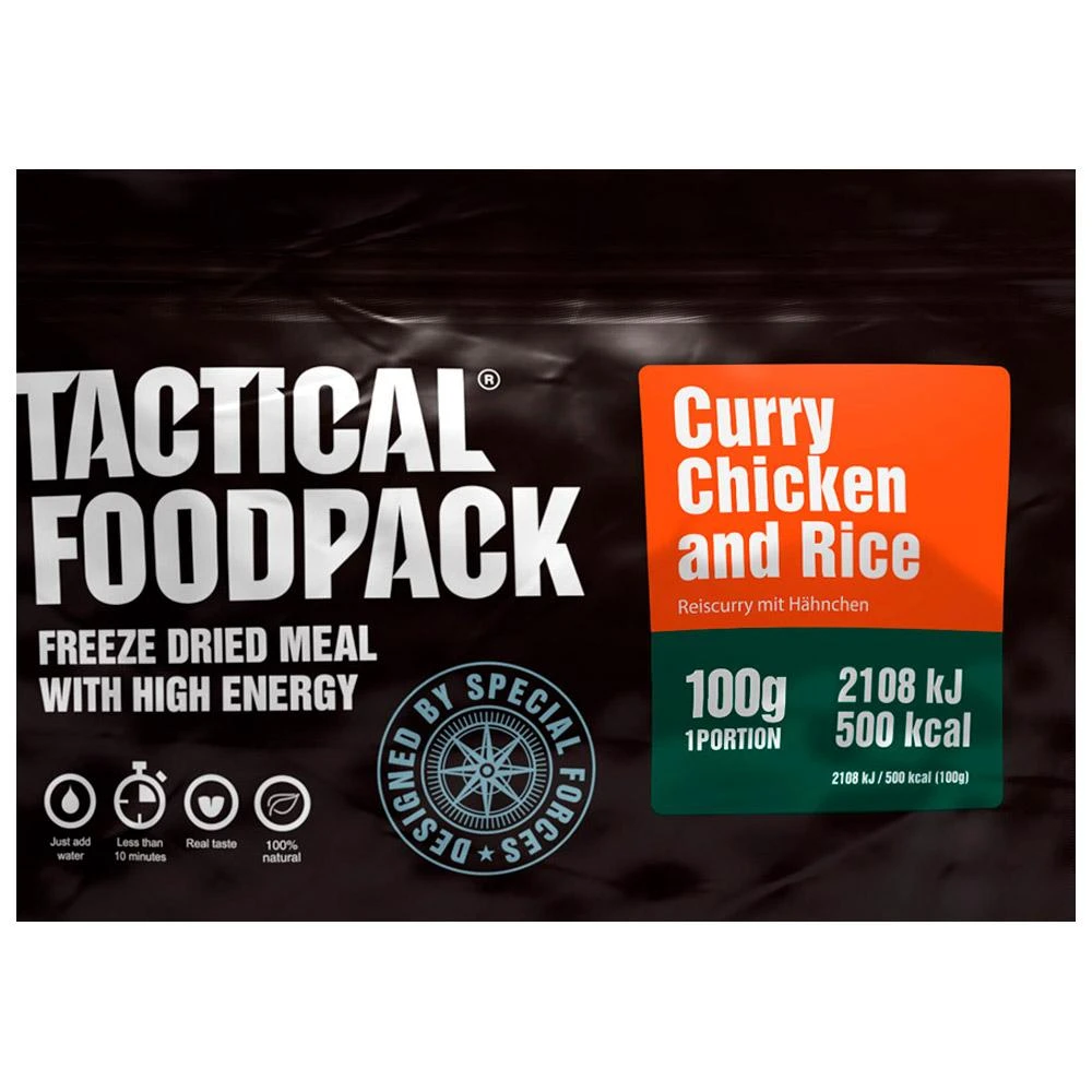 Repas Lyophilisé Tactical Foodpack Curry De Poulet Et Riz 100g – Image 2