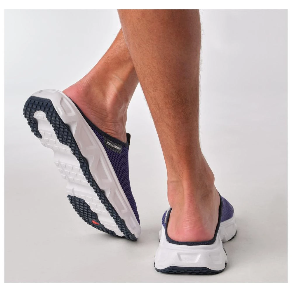 Sandales De Récupération Salomon Reelax Slide 6.0 Clematis Blue White Dark Sapphire – Image 8