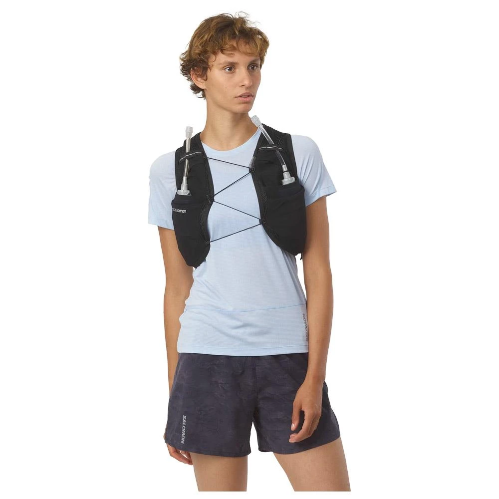 Gilet Trail Salomon Active Skin 8 Wmn With Flask Black Black – Image 3