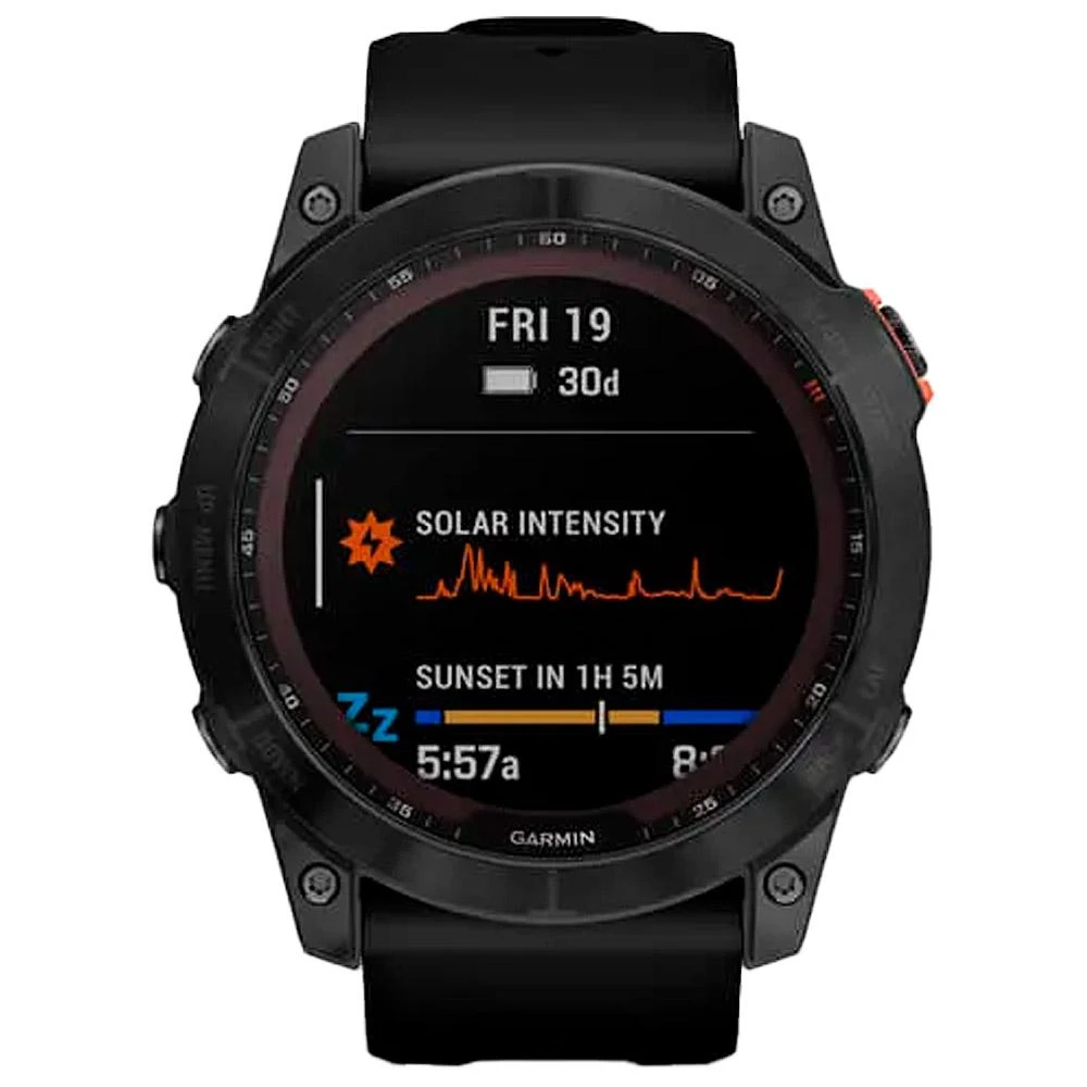 Montres GPS Garmin Fenix 7X Solar Edition Slate Gray Black Band – Image 8