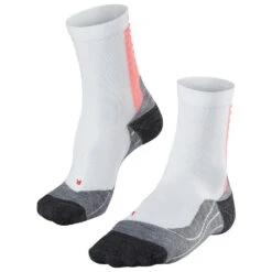 Chaussettes Nordique Falke Achilles W White Neon Red