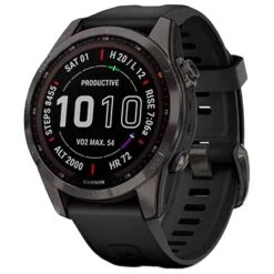Montres GPS Garmin Fenix 7S Sapphire Solar Edition Carbon Gray Black