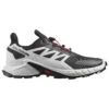 Chaussures De Trail Salomon Supercross 4 Black White Fiery Red