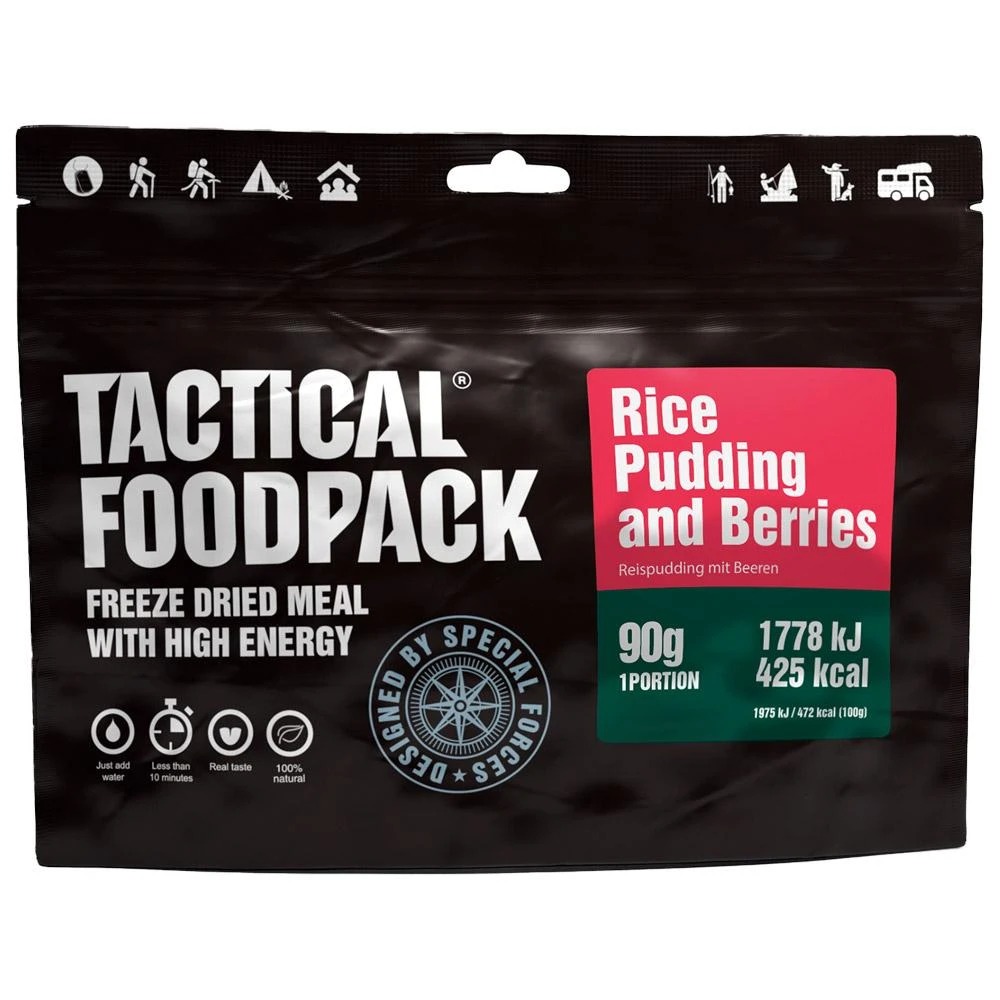 Repas Lyophilisé Tactical Foodpack Riz Au Lait Et Aux Baies 90g