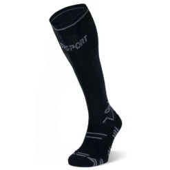Chaussettes De Compression Bv Sport Trail Compression Noir Gris
