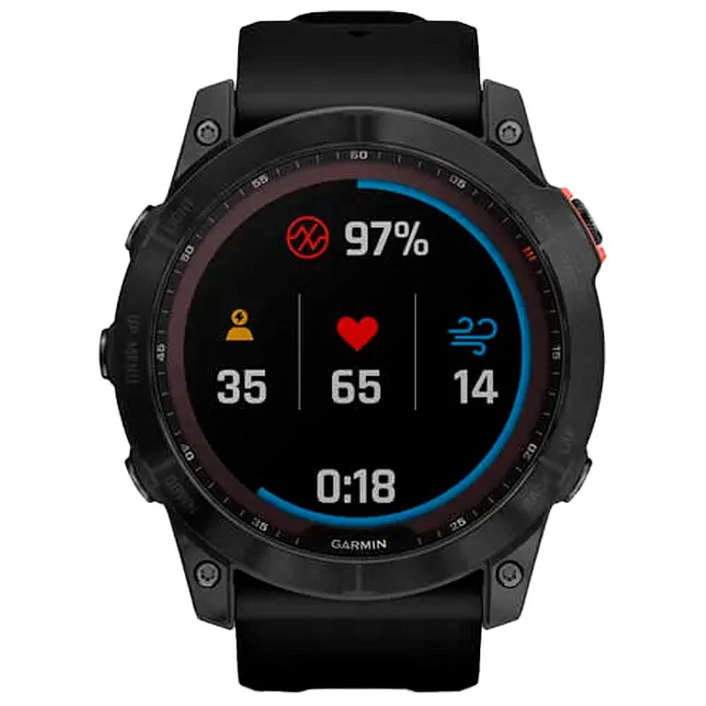 Montres GPS Garmin Fenix 7X Solar Edition Slate Gray Black Band – Image 6