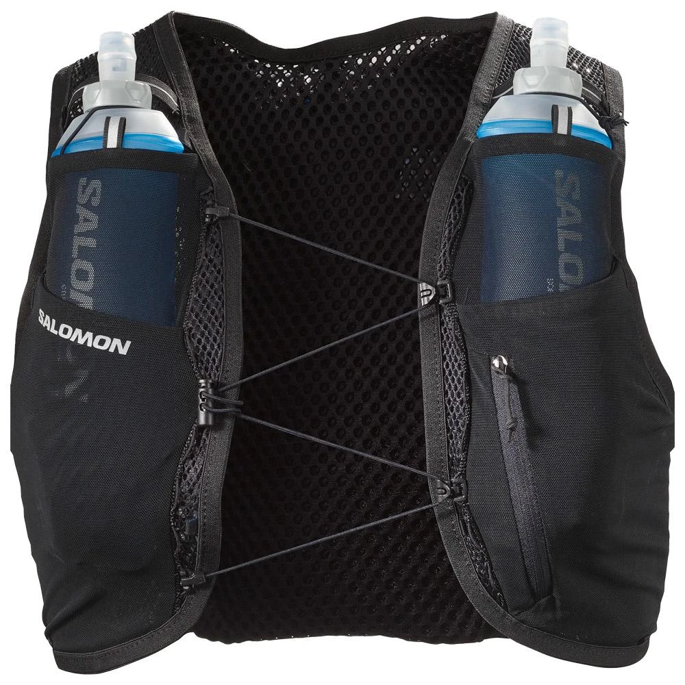 Gilet Trail Salomon Active Skin 4 With Flask Black Black
