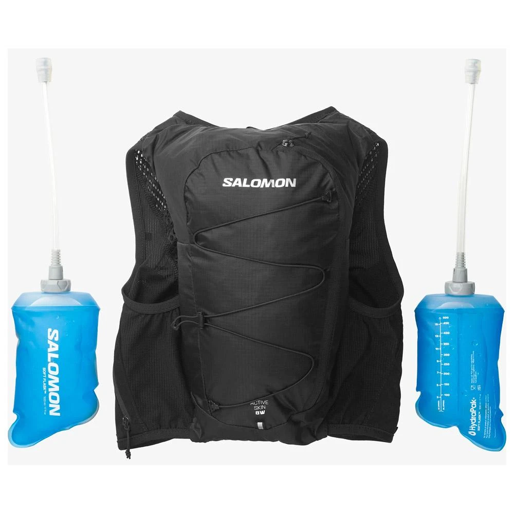 Gilet Trail Salomon Active Skin 8 Wmn With Flask Black Black – Image 5