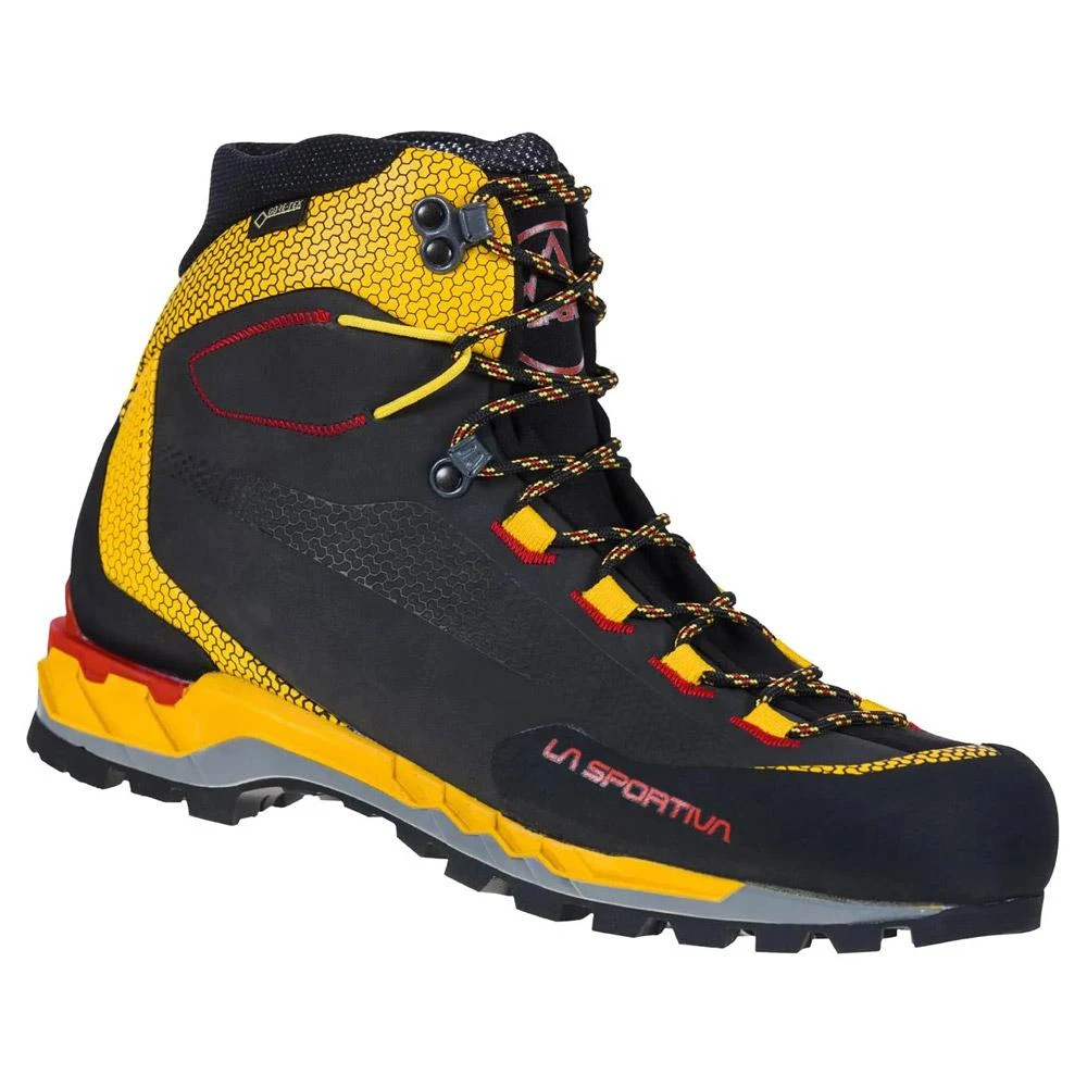 Chaussures D'alpinisme La Sportiva Trango Tech Leather Gtx Black Yellow