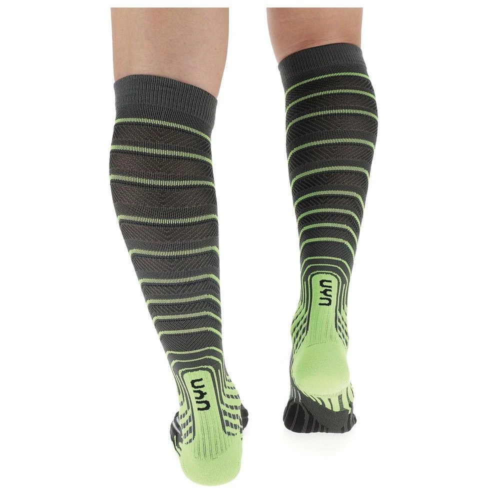 Chaussettes De Compression Uyn Run Compression Onepiece Man Grey Lime – Image 2