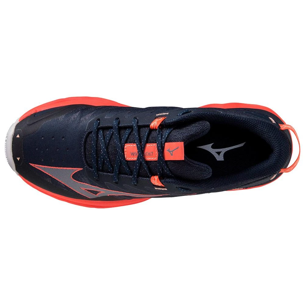 Chaussures De Trail Mizuno Wave Daichi 7 Women Night Sky Quicksilver Hot Coral – Image 5