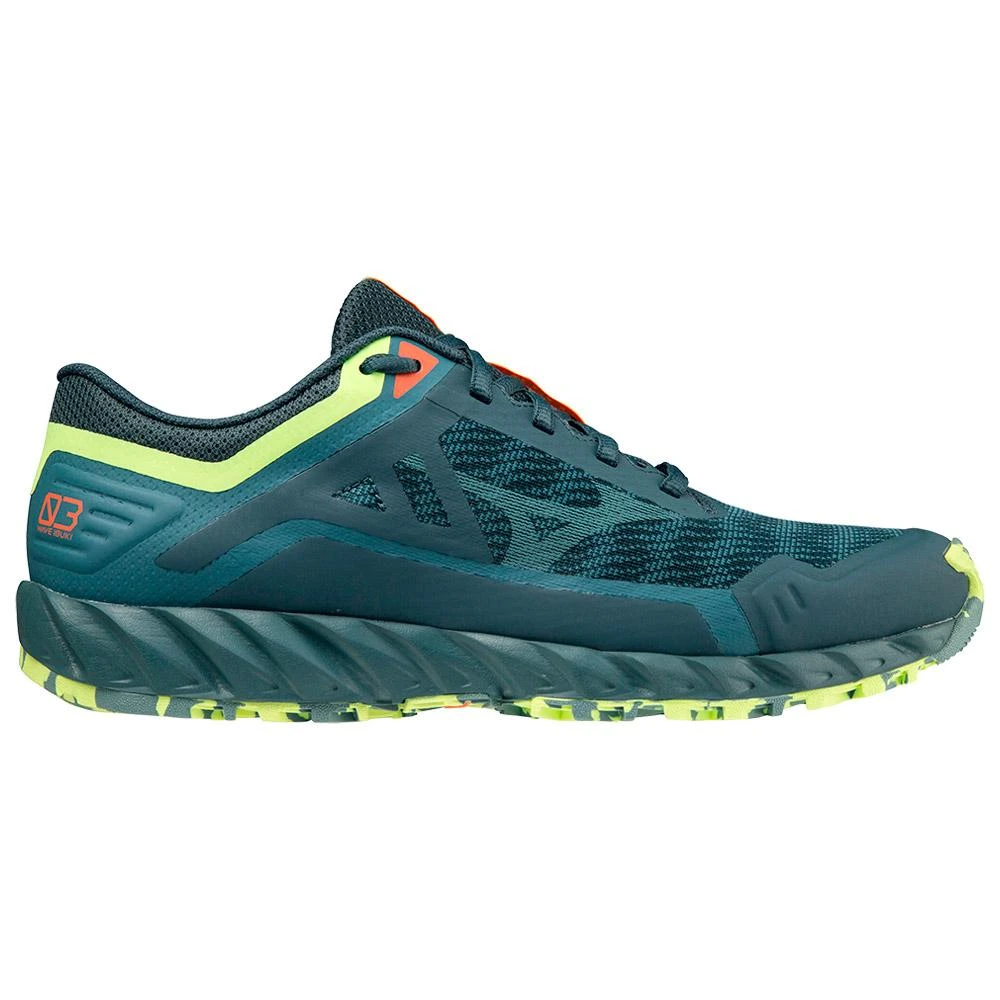 Chaussures De Trail Mizuno Wave Ibuki 3 Orion Blue Misty Blue Neo Lime