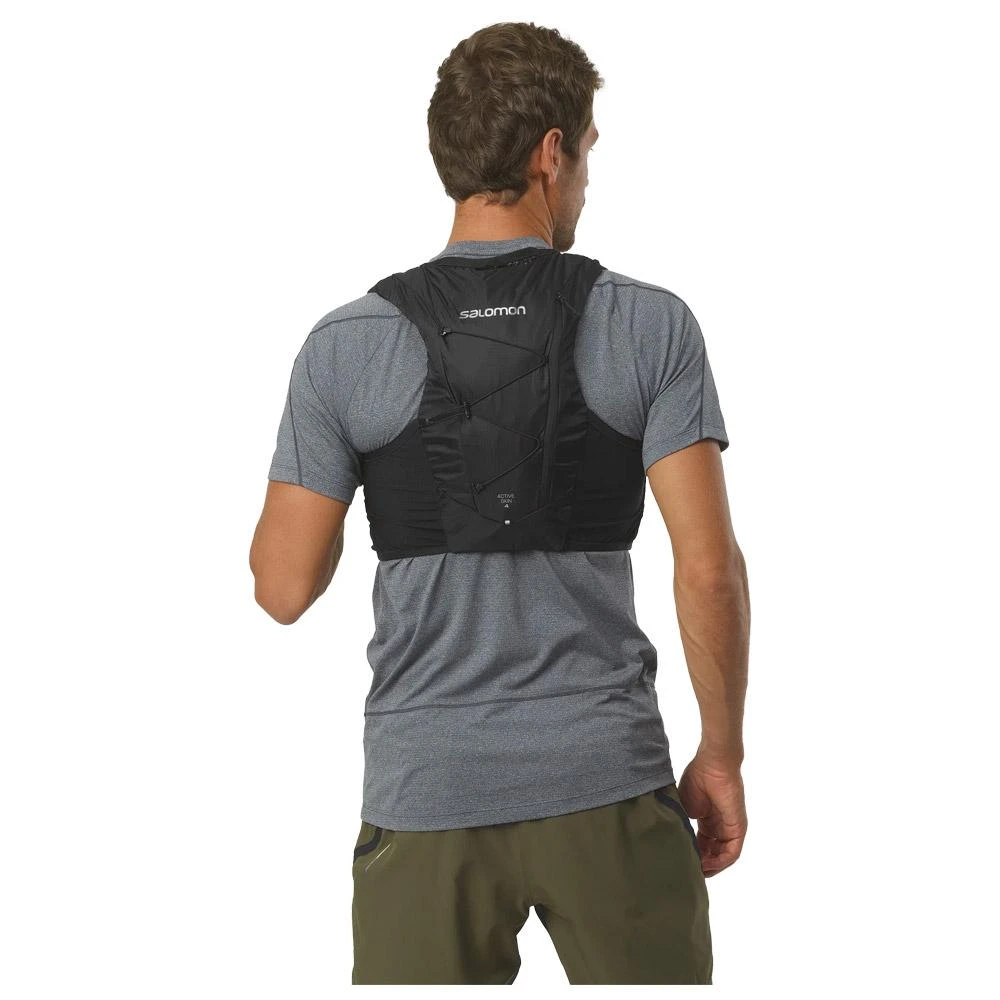 Gilet Trail Salomon Active Skin 4 With Flask Black Black – Image 4