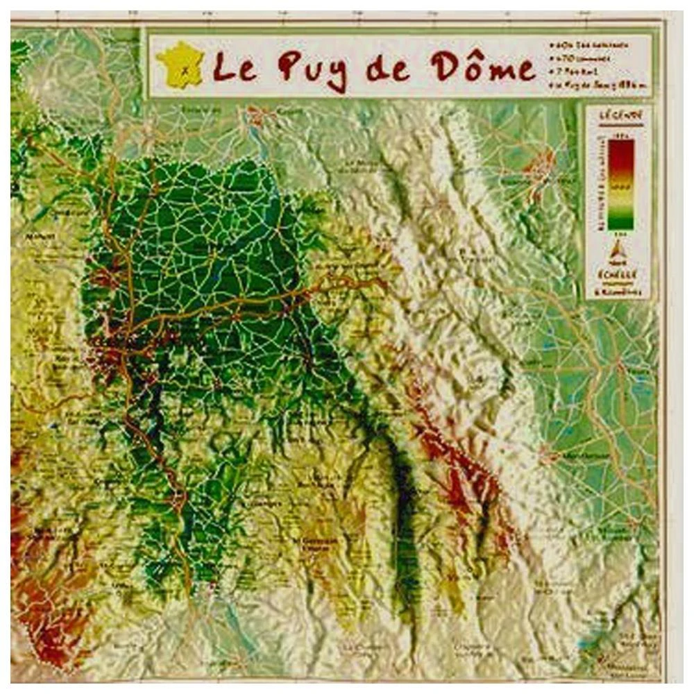 Carte 3D Geo Relief Le Puy De Dome – Image 2