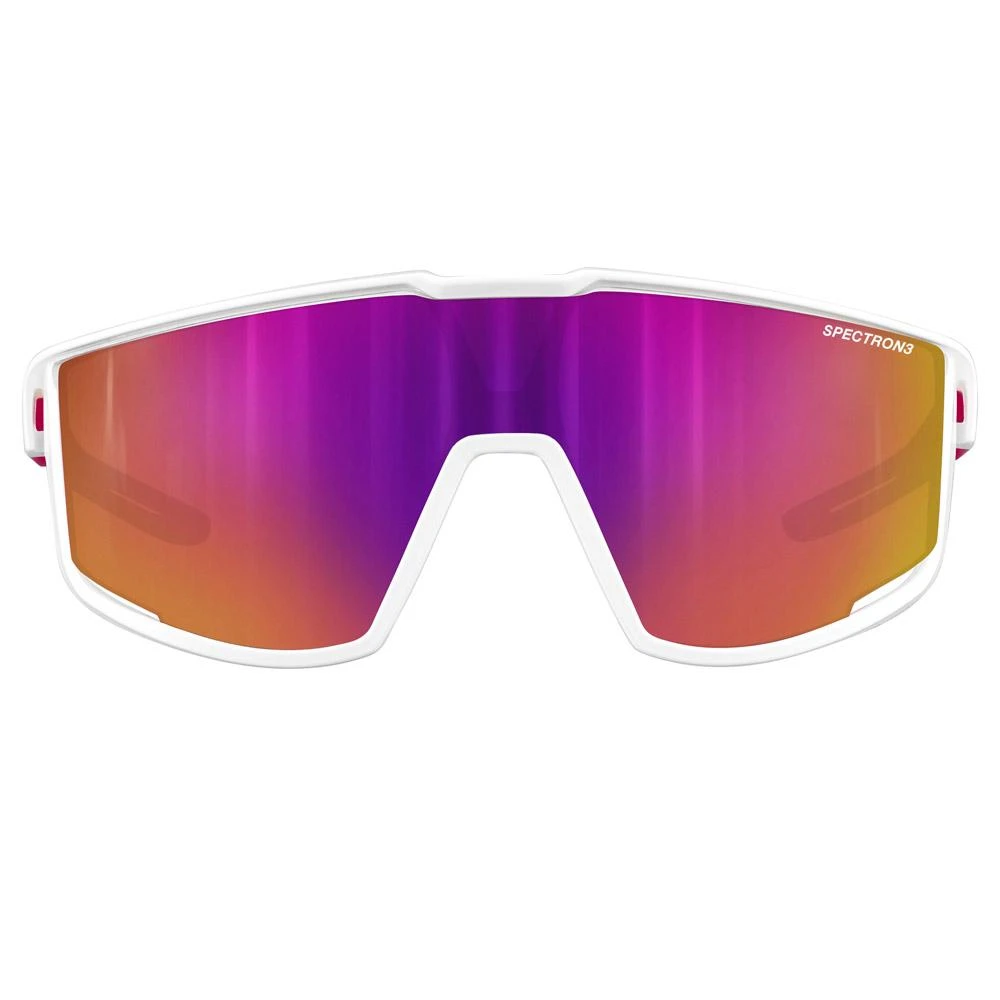 Lunettes De Soleil Julbo Fury S Blanc Brillant Rose Spectron 3 Flash Rose – Image 3