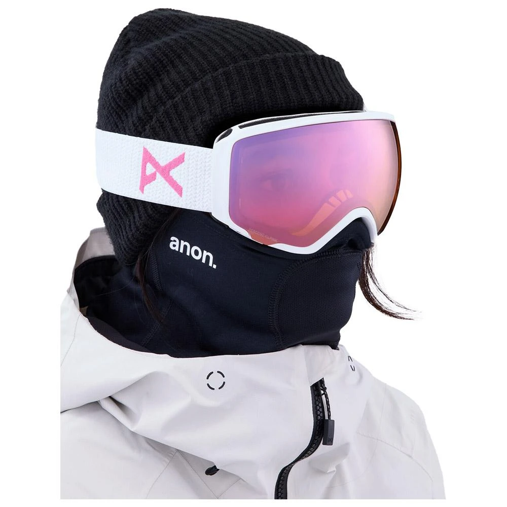 Masque De Ski Anon WM1 MFI White Perceive Cloudy Pink + Perceive Variable Blue – Image 3