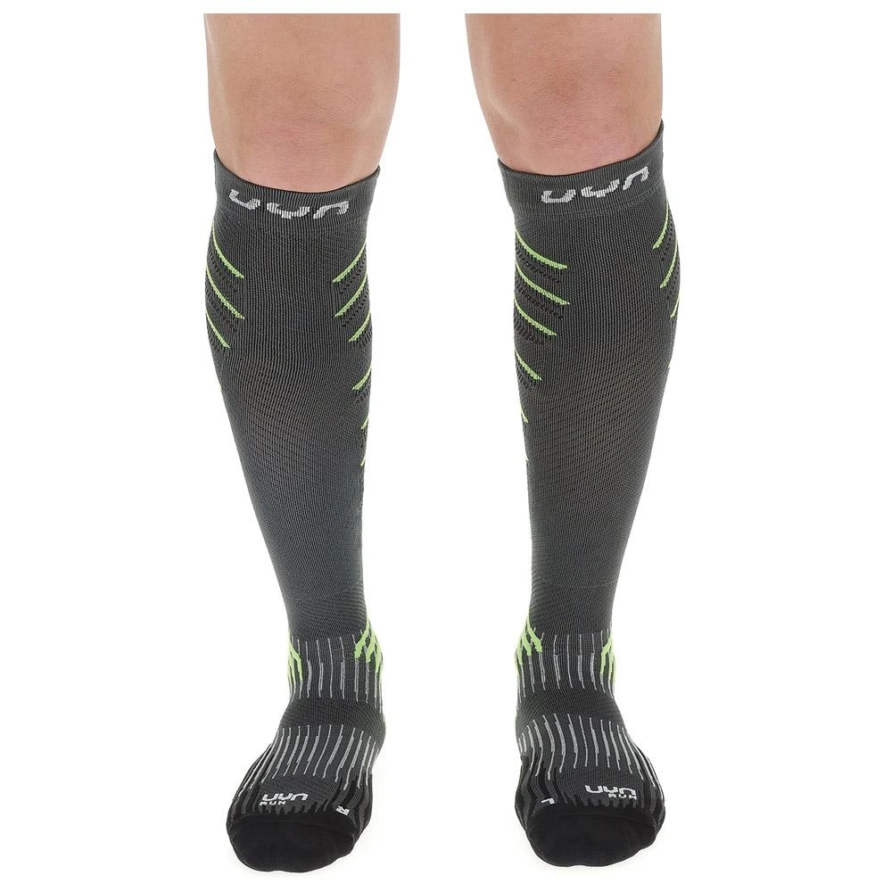 Chaussettes De Compression Uyn Run Compression Onepiece Man Grey Lime – Image 4