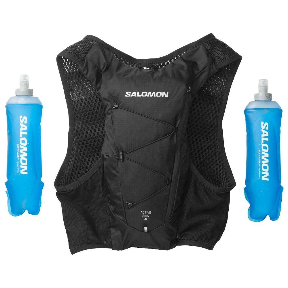 Gilet Trail Salomon Active Skin 4 With Flask Black Black – Image 5