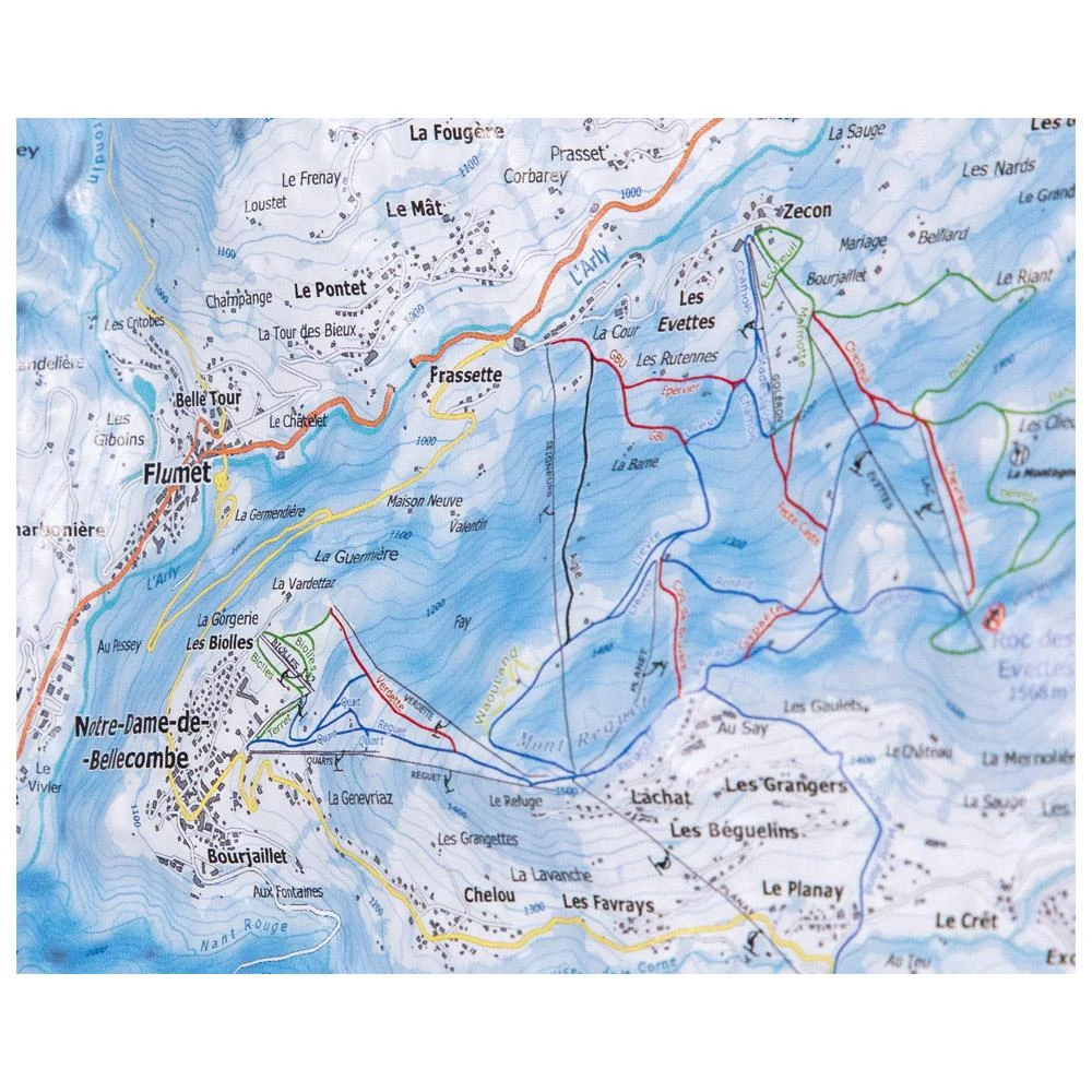Carte 3D Deniveles Domaine Espace Diamant Les Saisies – Image 2