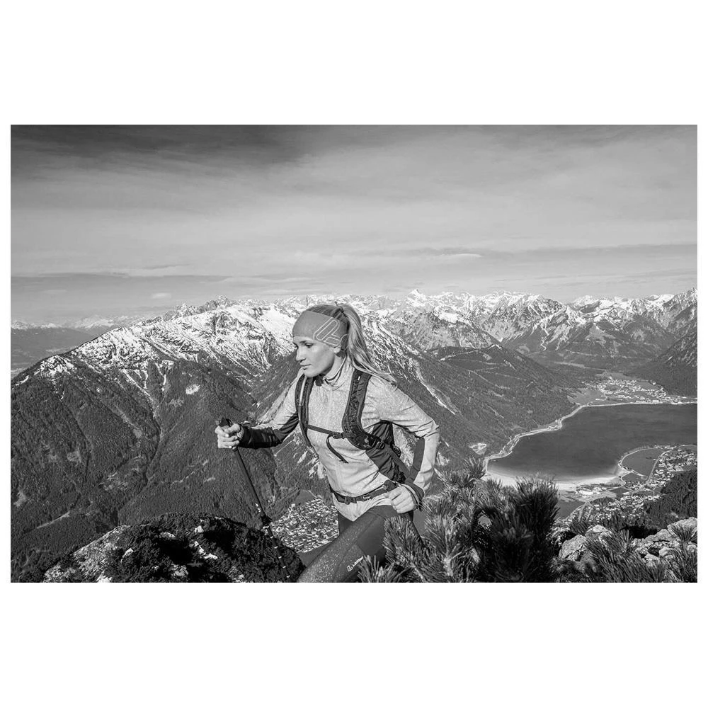 Bandeau Nordique Loffler Elastic Headband Open Cut Rouge Red Burgund – Image 3