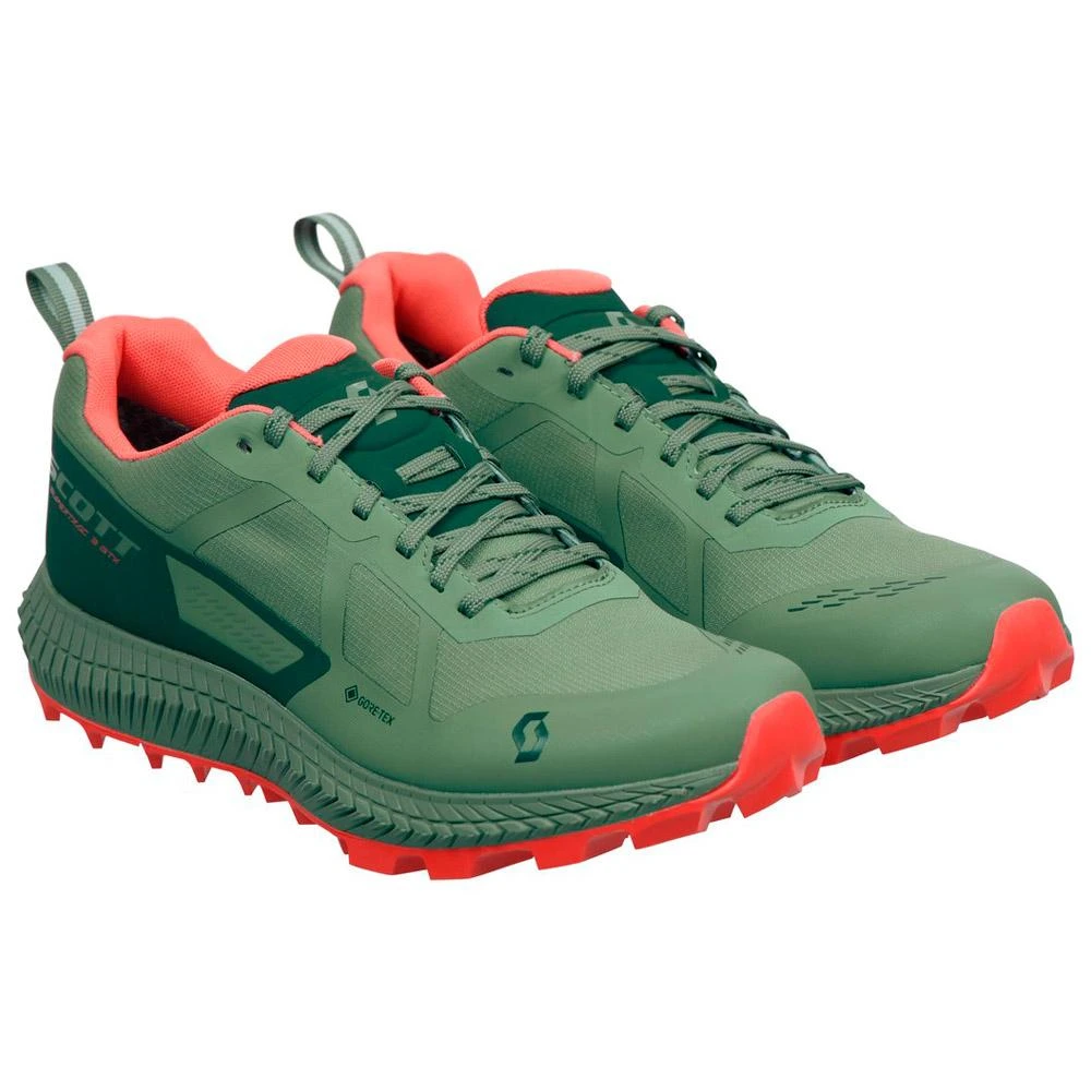 Chaussures De Trail Scott Supertrac 3 Gtx Wmn Frost Green Coral Pink – Image 3