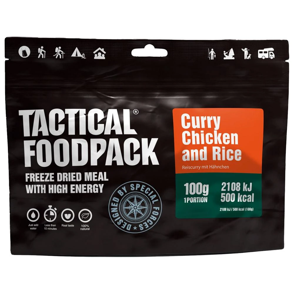 Repas Lyophilisé Tactical Foodpack Curry De Poulet Et Riz 100g