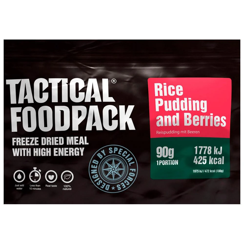 Repas Lyophilisé Tactical Foodpack Riz Au Lait Et Aux Baies 90g – Image 2