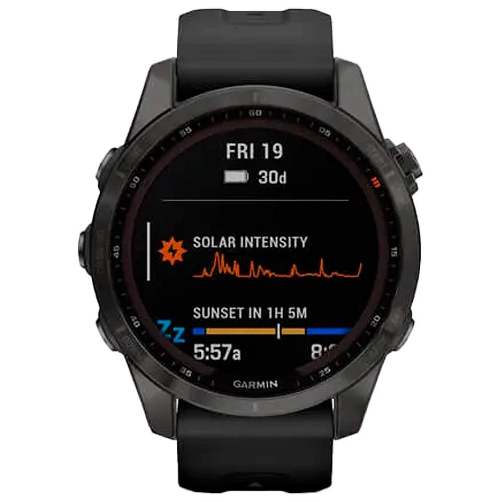 Montres GPS Garmin Fenix 7S Sapphire Solar Edition Carbon Gray Black – Image 8