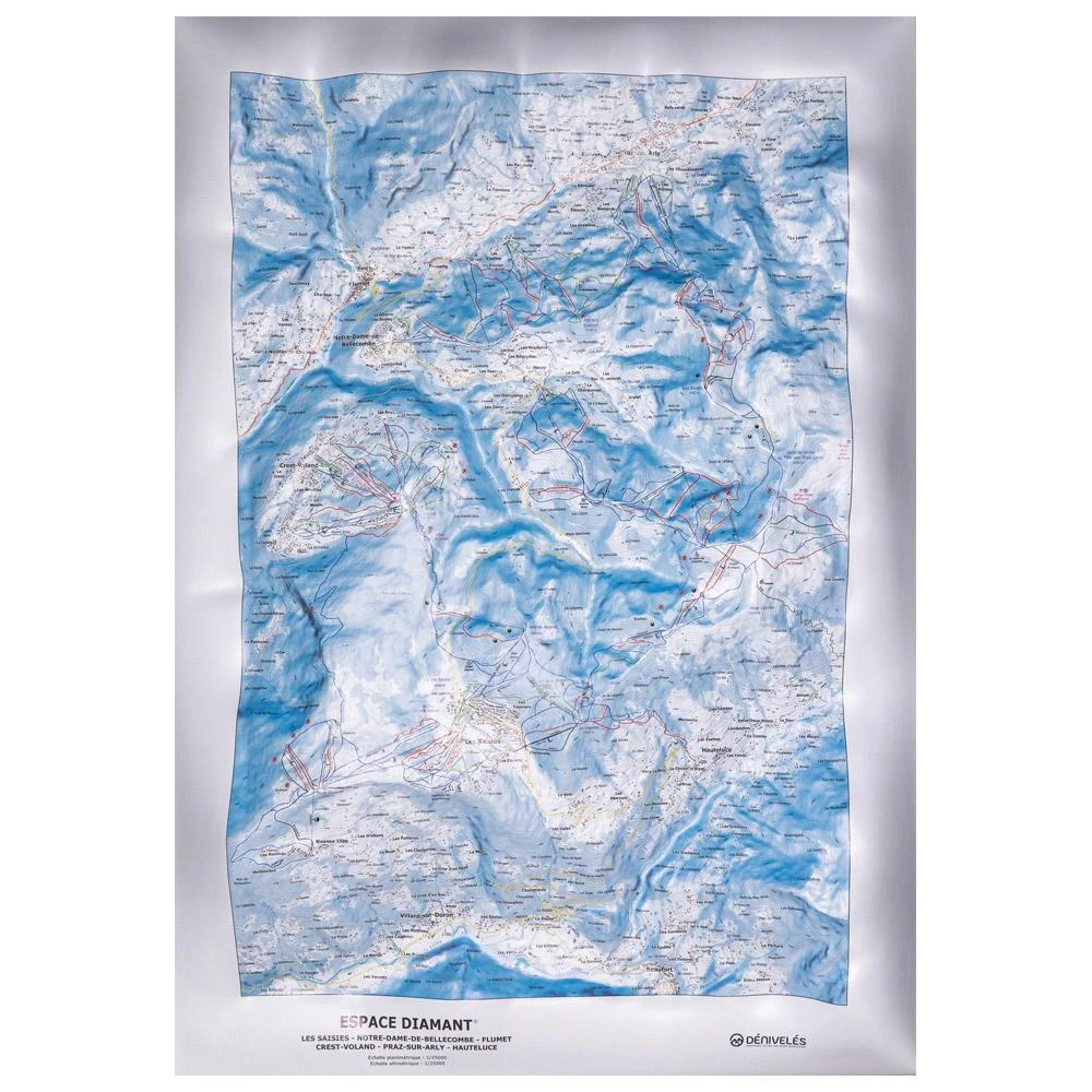 Carte 3D Deniveles Domaine Espace Diamant Les Saisies