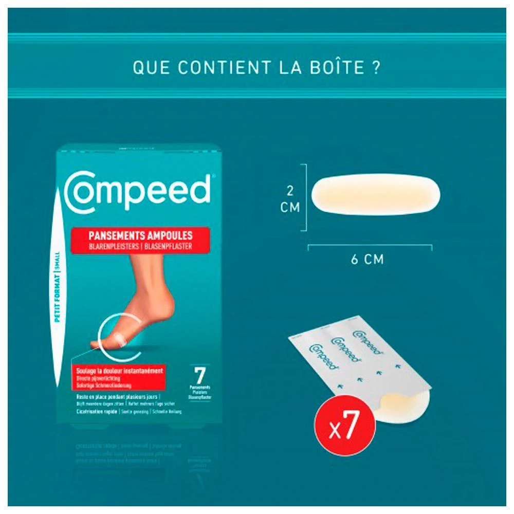 Soins Des Pieds Compeed Ampoules Petit Format Bt 7 White – Image 3